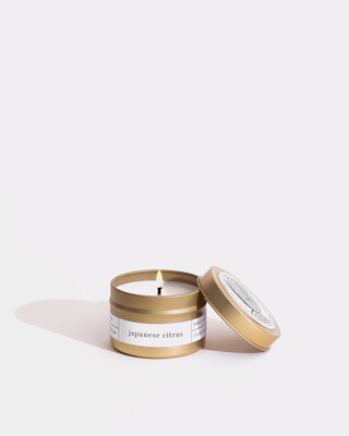 Brooklyn Candle, Gold Travel, Japanese Citrus