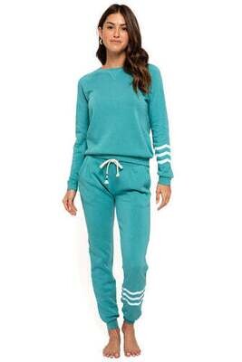 Sol Angeles, Women's Waves Pullover, Turquoise