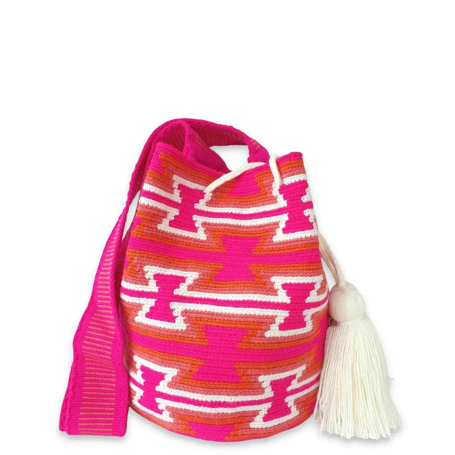 Lombia, Pink Jalia Wayuu Bag