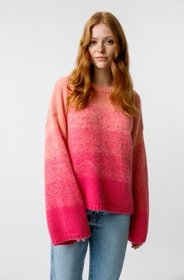 Amo Denim, Arethra Tonal Sweater, Carnation