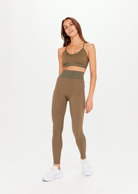 The Upside, Ribbed Seamless 28in, Khaki