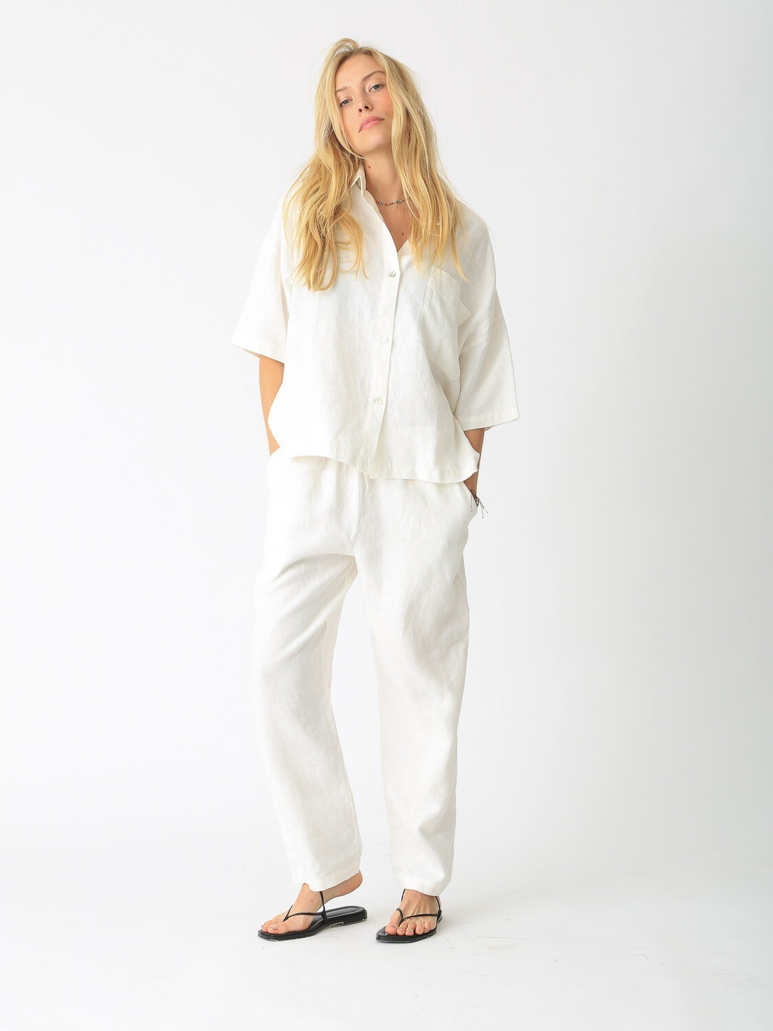 Electric and Rose, Weekend Pant, Linen