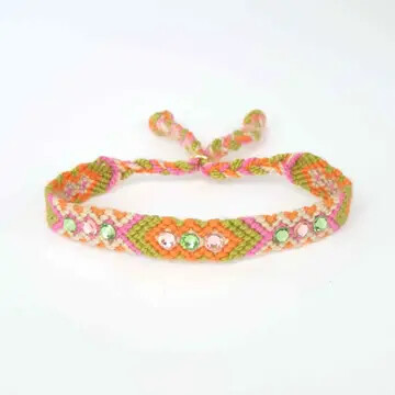 Lombia Woven Rhinestone Bracelet