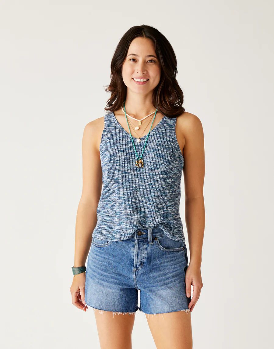 Carve Designs, Micah Tank, Navy Multi