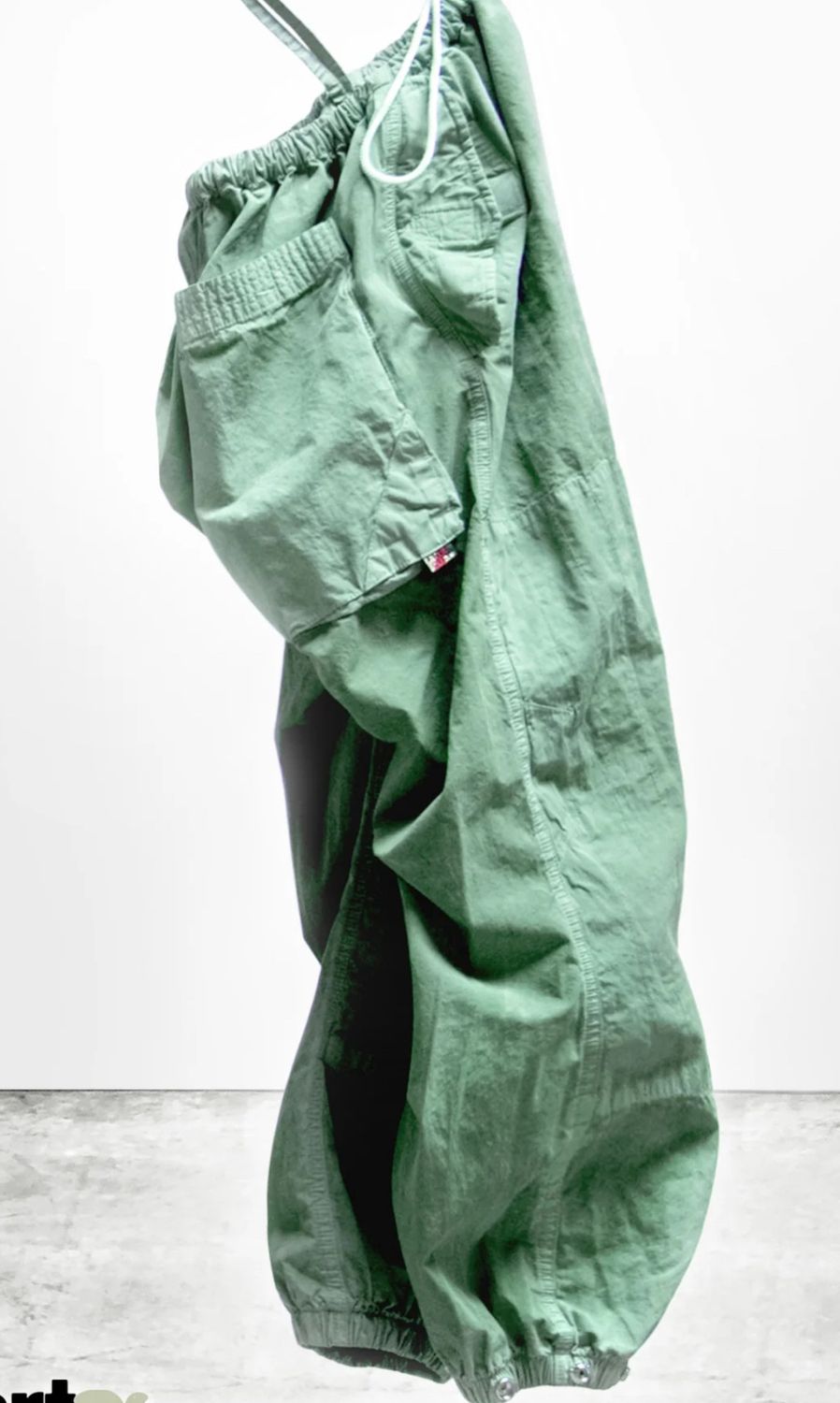 Free City, Flap Snap Poplin, Green Plant, size: xs