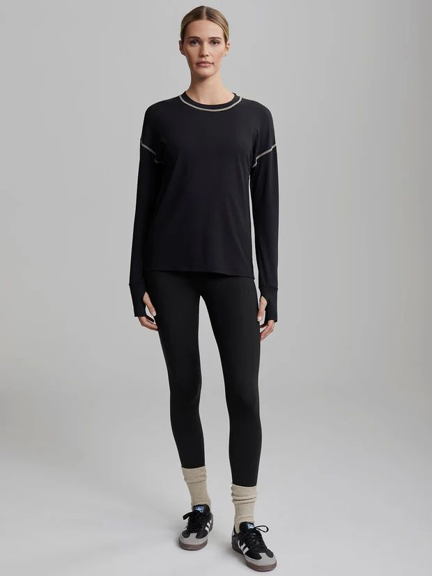 Varley, Cella Longsleeve Tee, Black