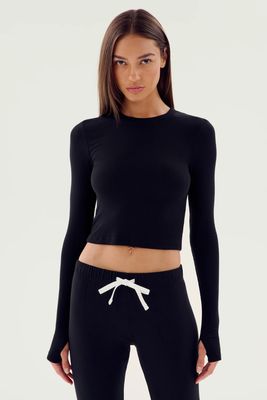 Splits59, Louise Rib Long Sleeve Crop