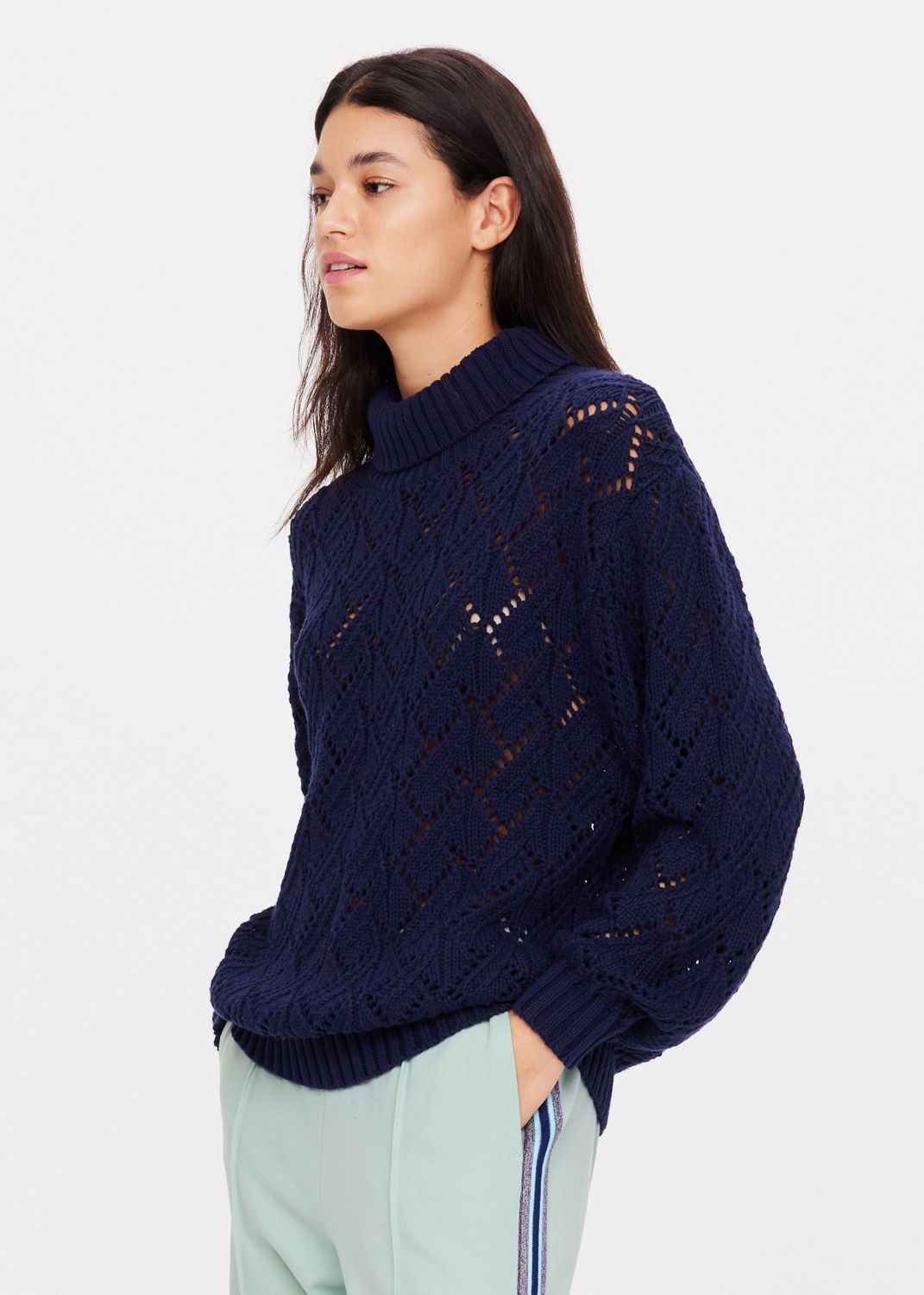 The Upside, Clementine Knit Crew, Navy