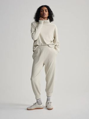Varley, Brushed Rib Slim Cuff Pant 25&quot;, Cement  Marl