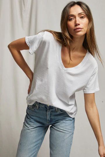Perfect White Tee, Hendrix V Neck Tee