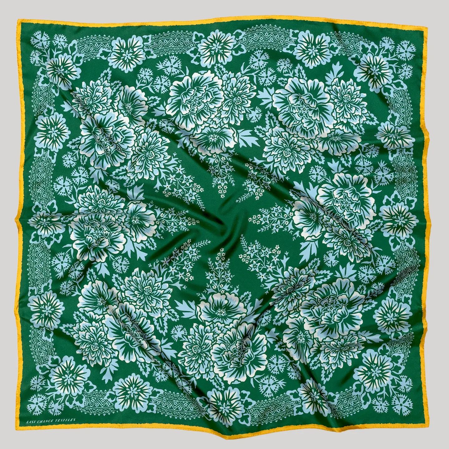 Last Chance Textiles,  Silk Twill Scarf, 19&quot;x19&quot; Small Kerchief, Assorted