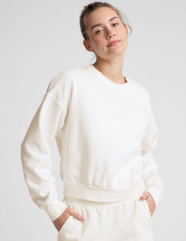 Beyond Yoga, NF7758, Luxe Fleece Crewneck Pullover