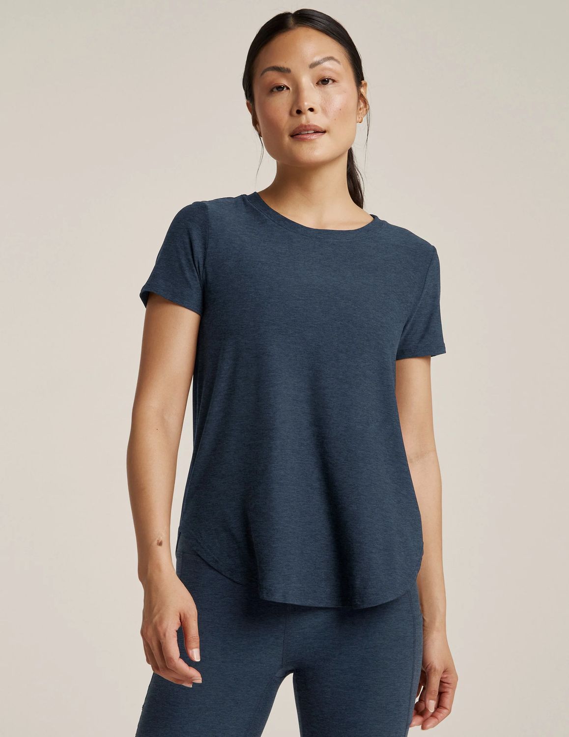 Beyond Yoga, LWSD7670, FEATHERWEIGHT ON THE DOWN LOW TEE
