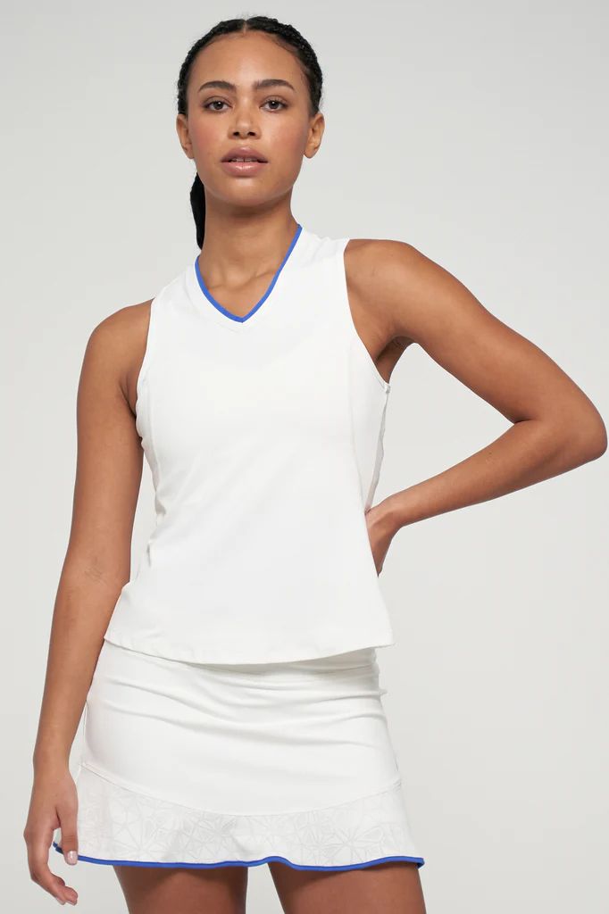 Lija, 1913, Elite Victory Tank, White/Royal Blue