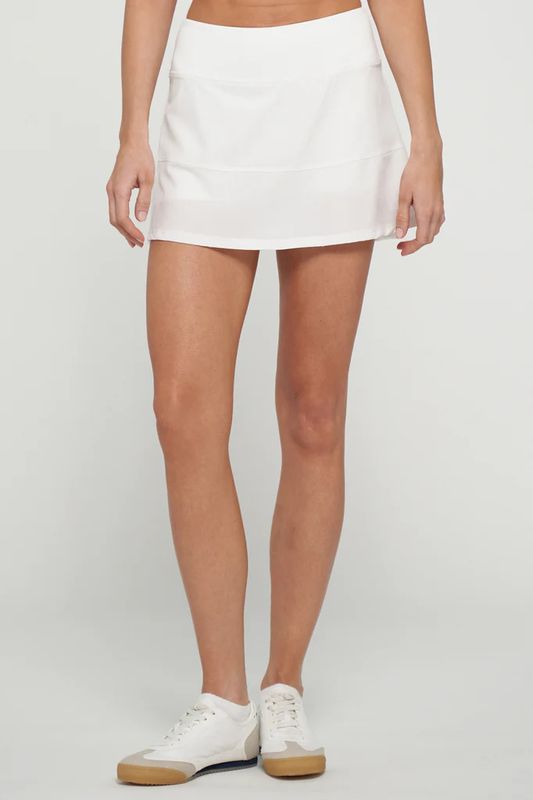 Lija, 4727, Linear Skort, White