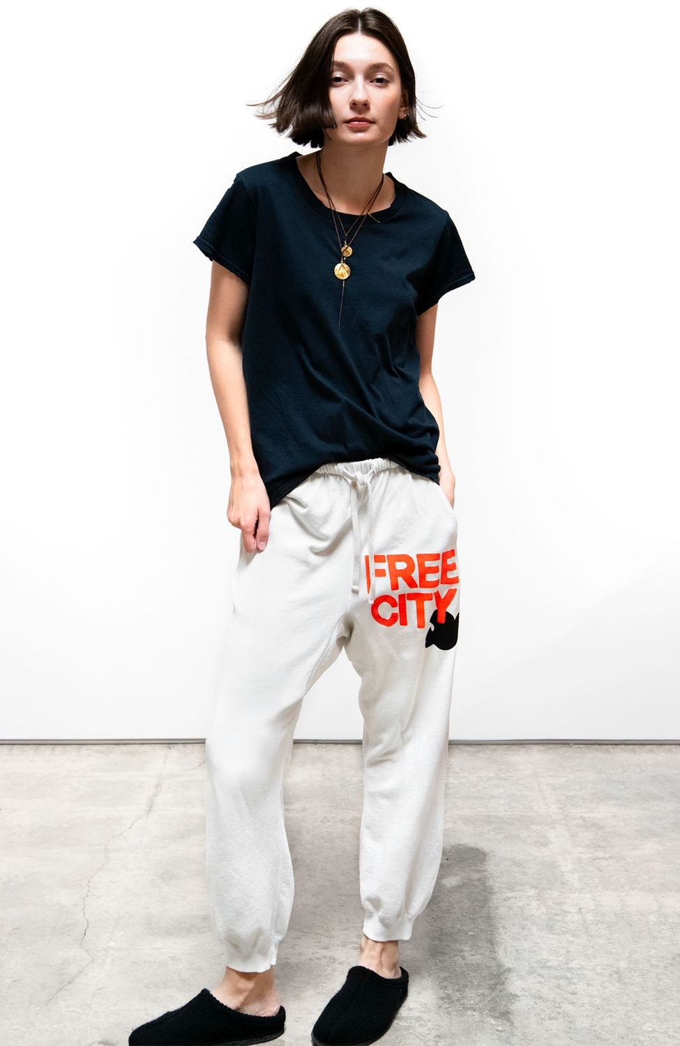 Free City, Sunfades Pocket Sweat, Chalk Electric