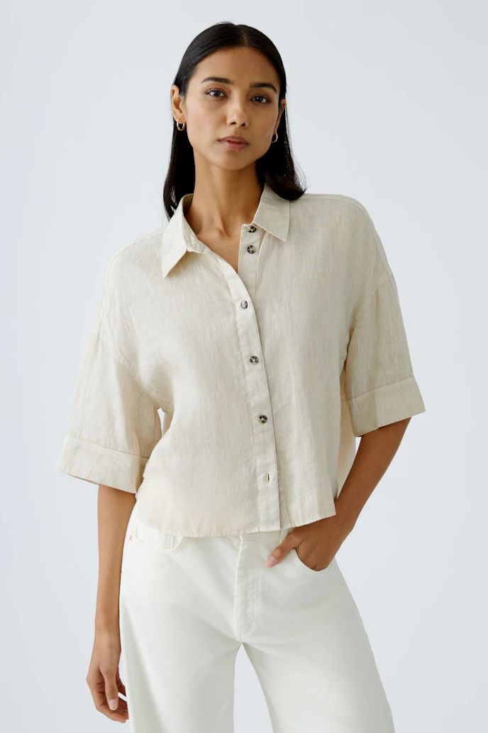 Oui, 92938, Blouse, Biscuit