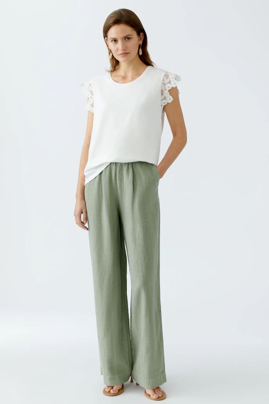 Oui, 92821, Pants, Sage