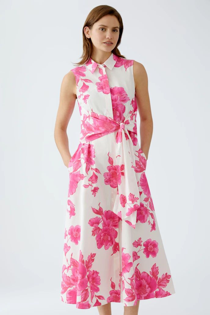 Oui, 92854, Dress, Pink/White