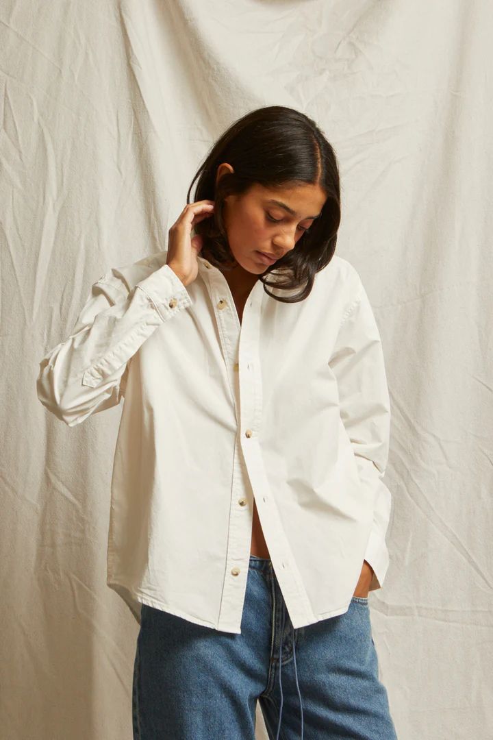 Perfect White Tee, James Button Down