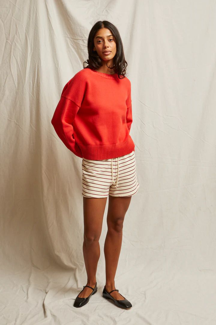 Perfect White Tee, Janet Cotton Crewneck Sweater