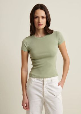 Patrick Assaraf, Vintage Rib Baby Tee