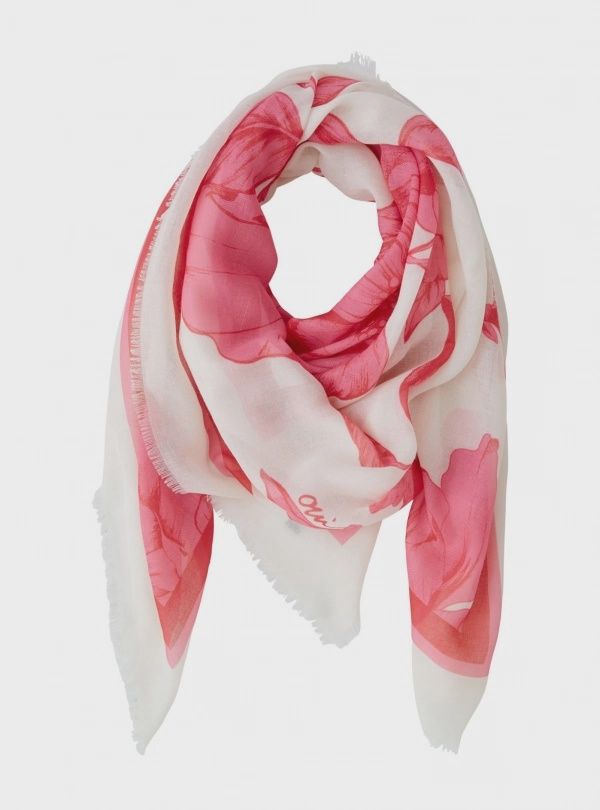 Oui, 93003, Scarf, pink white