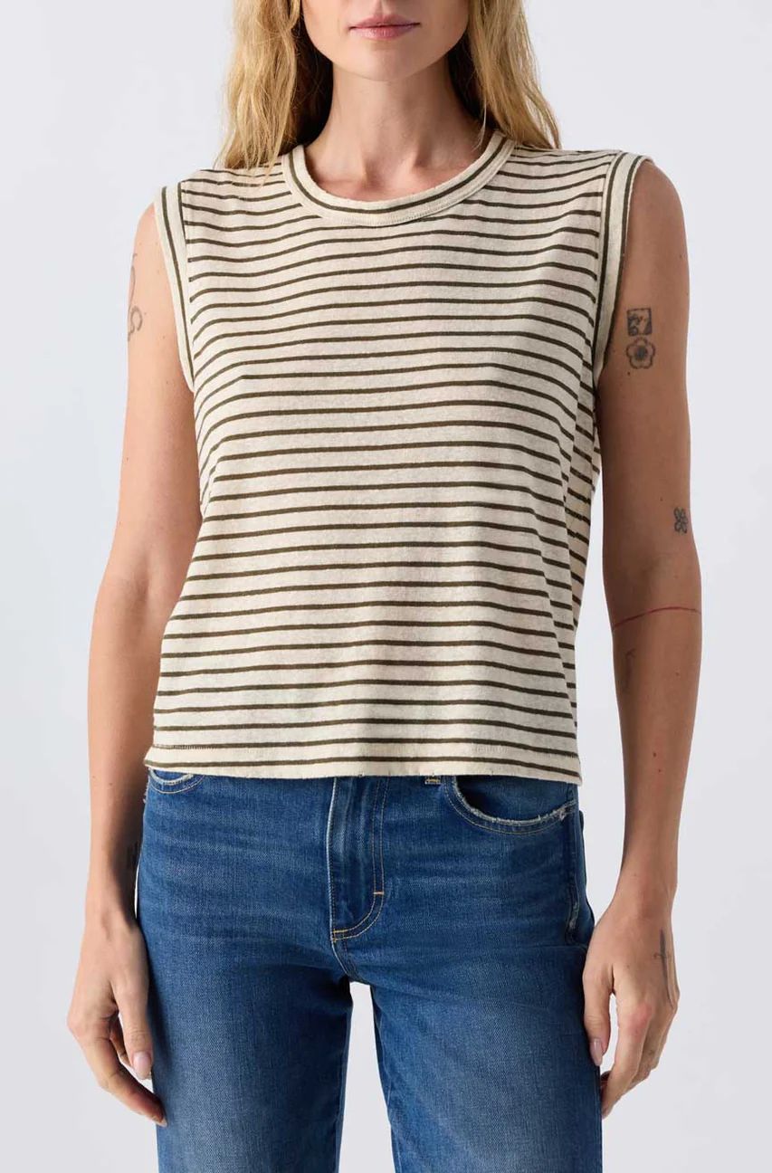 AMO Denim, Sleeveless Love Tee, Reseda Multi