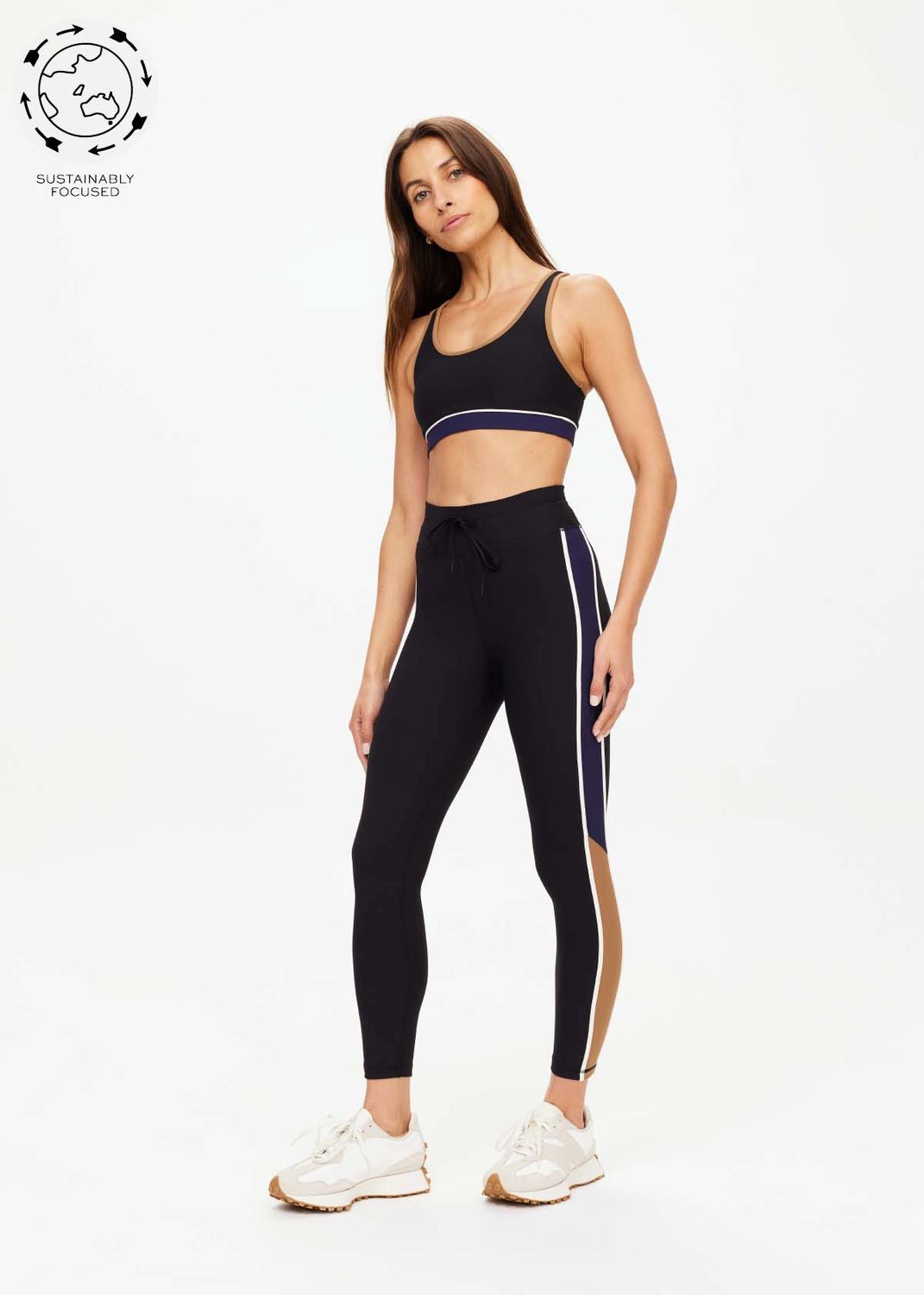 The Upside, Revolver 25in Midi Pant, Black