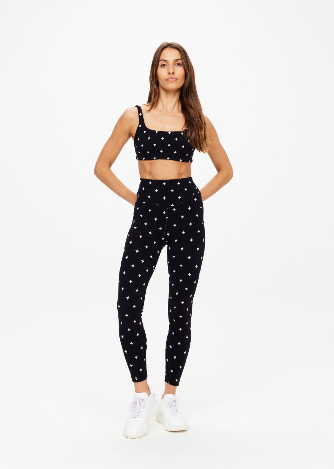 The Upside,  Satellite 25in Midi Legging, White Stars