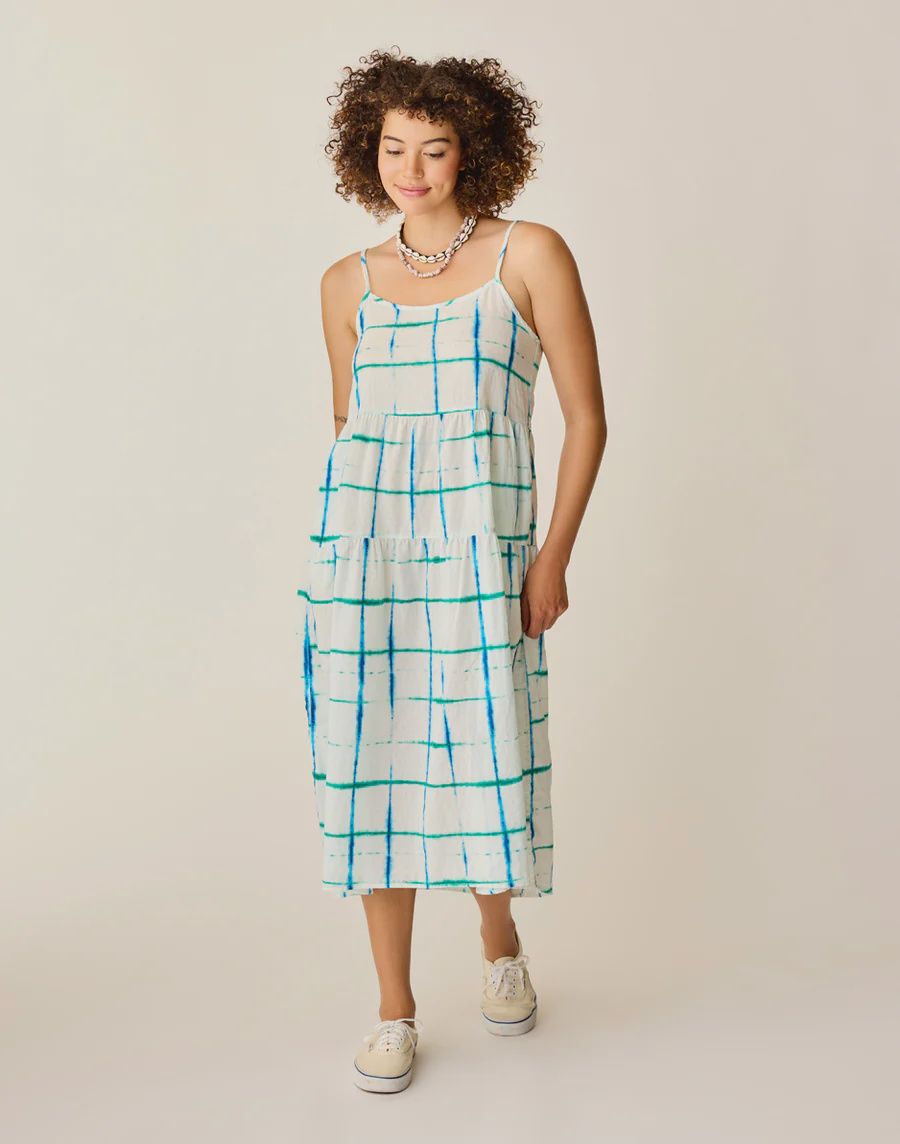 Carve Designs, Jacey Textured Dress, Blue Aura