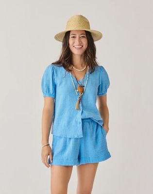 Carve Designs, Milo Gauze Top