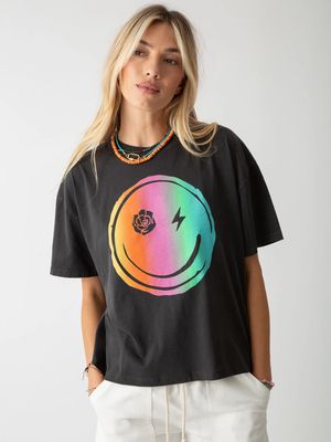 Electric and Rose, Monica Tee, Smiley Face Shadow