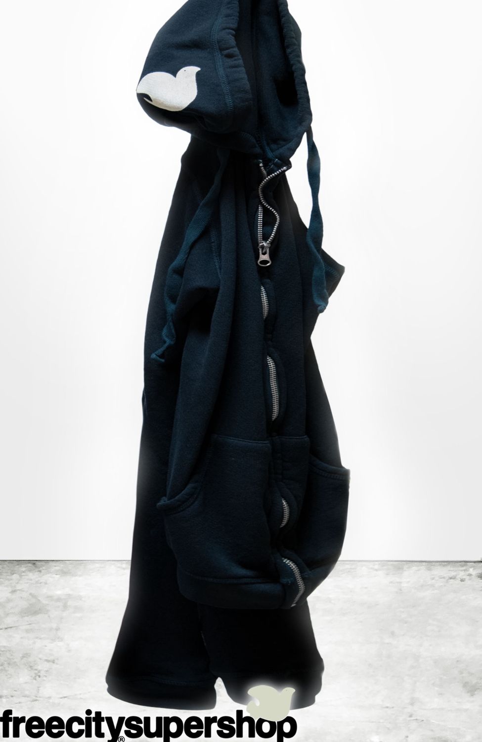 Free City, Superfluff Zip Hoodie, DeepSpace Cream