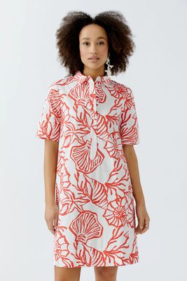 Oui, 93602, Shirt Dress, Red