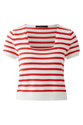 Oui, 93709, Pullover, White/Red