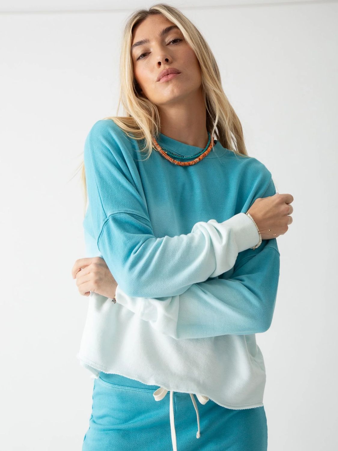 Electric and Rose, Rylan Sweatshirt, Ombre Pool