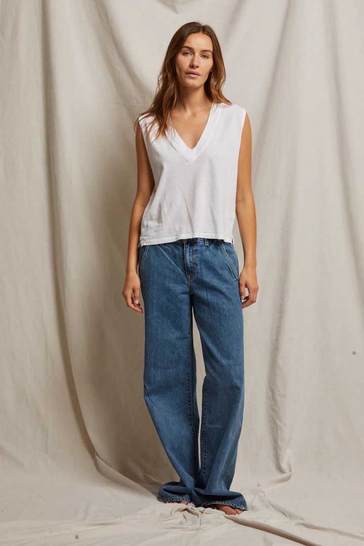 Perfect White Tee, Margot, Sleeveless V Neck
