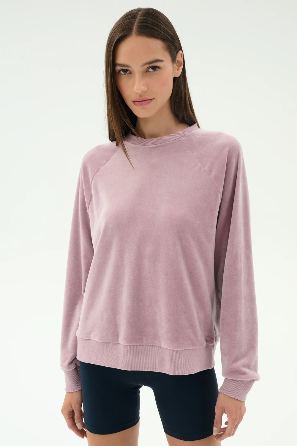 Splits59, Joy Velour Crewneck, Blush
