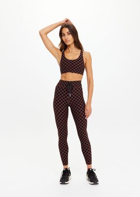 The Upside, Technical 25in Midi Legging, Check