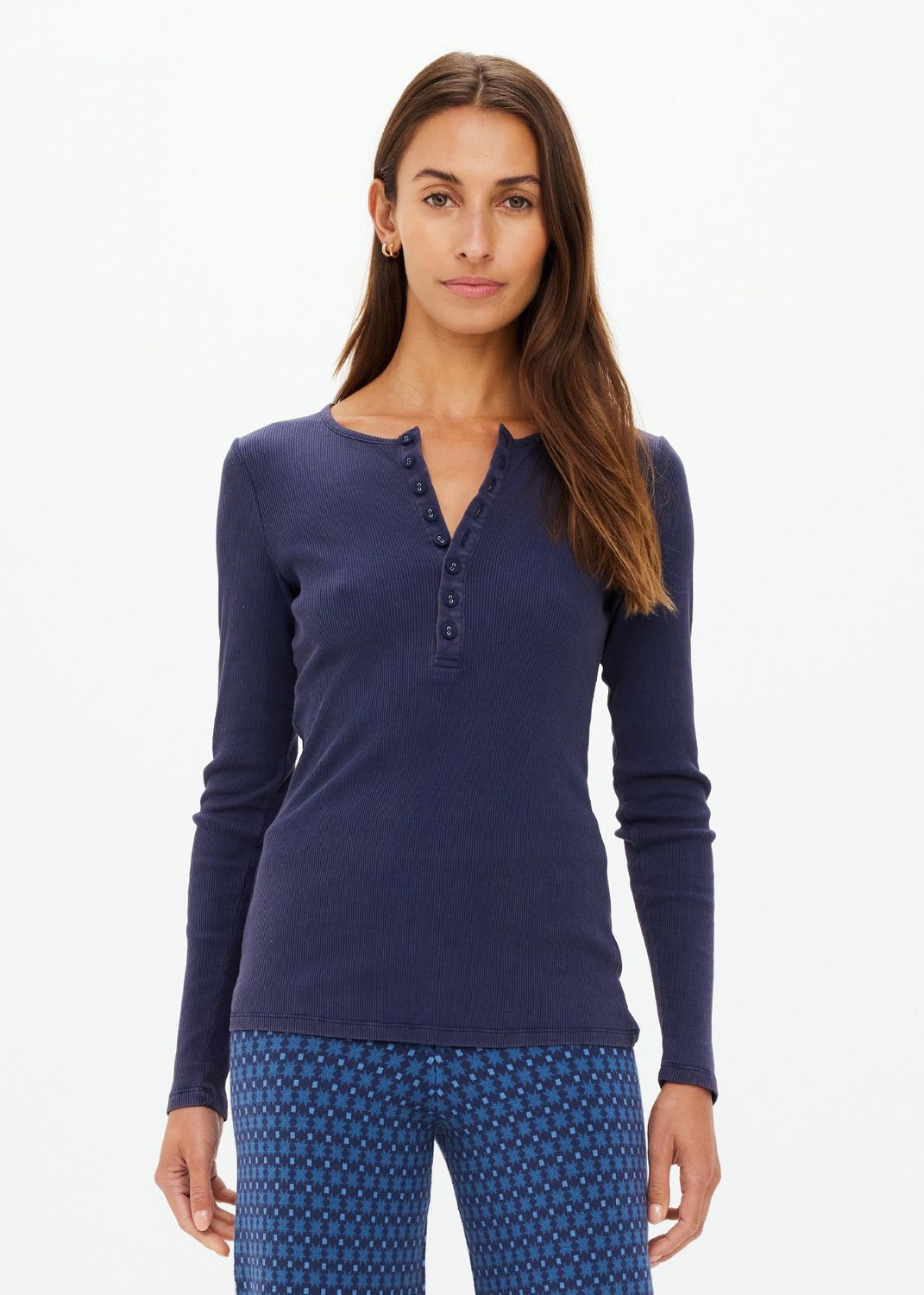 The Upside, NESS RIBBED LONG SLEEVE TOP