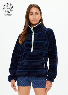 The Upside, HARLOW FLEECE PULLOVER, Stripe