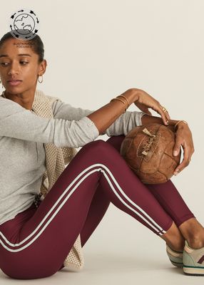 The Upside, OXFORD 25IN MIDI PANT, Red