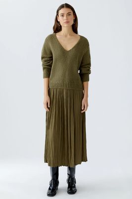 Oui, 88975, Skirt, Burnt Olive