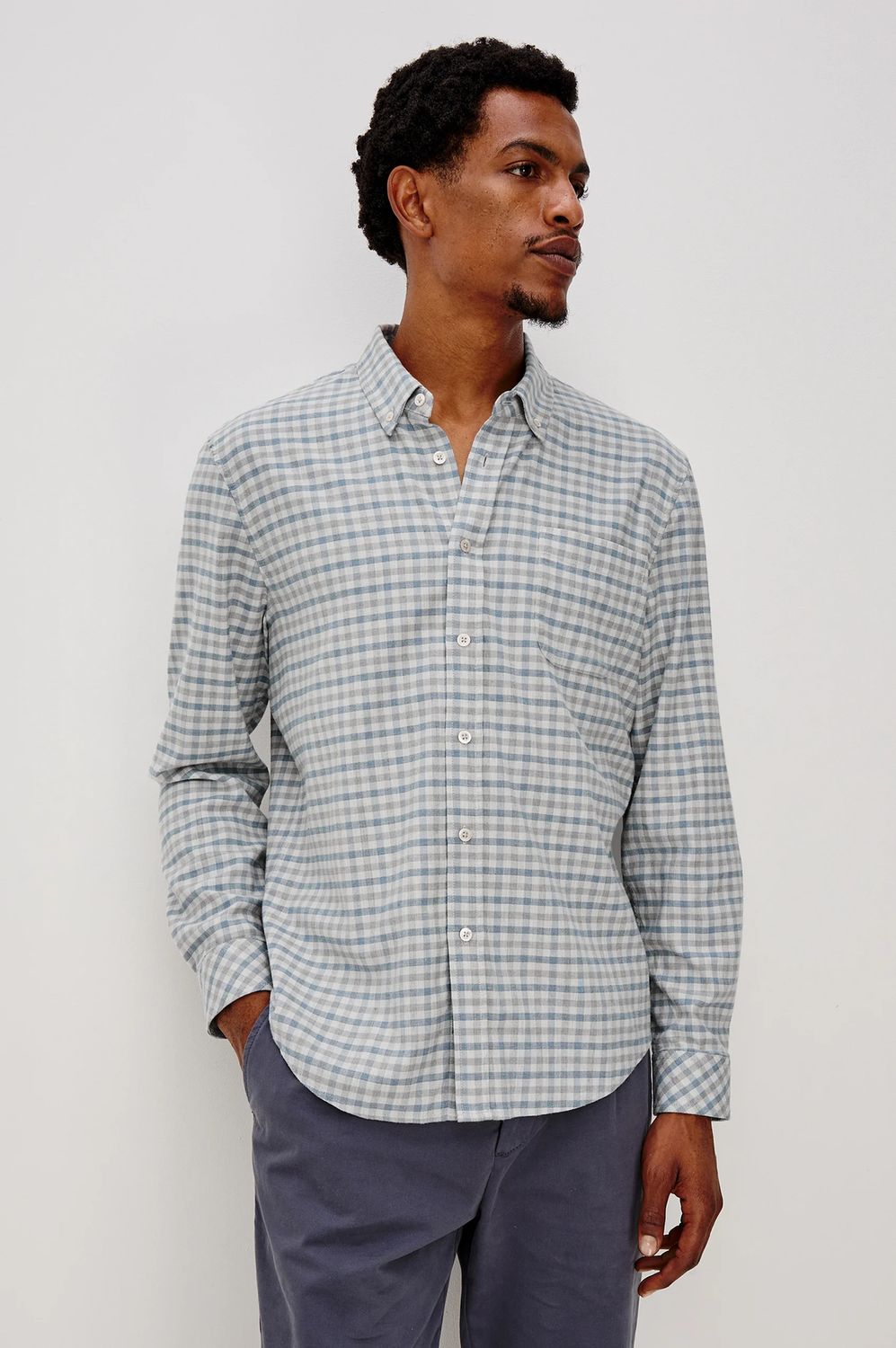 Rails, Vance, Charcoal Blue Check