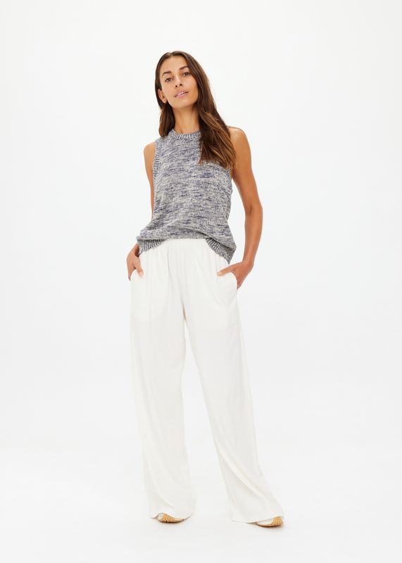 The Upside, SOHO TOKIO WIDE LEG  PANT, Creme