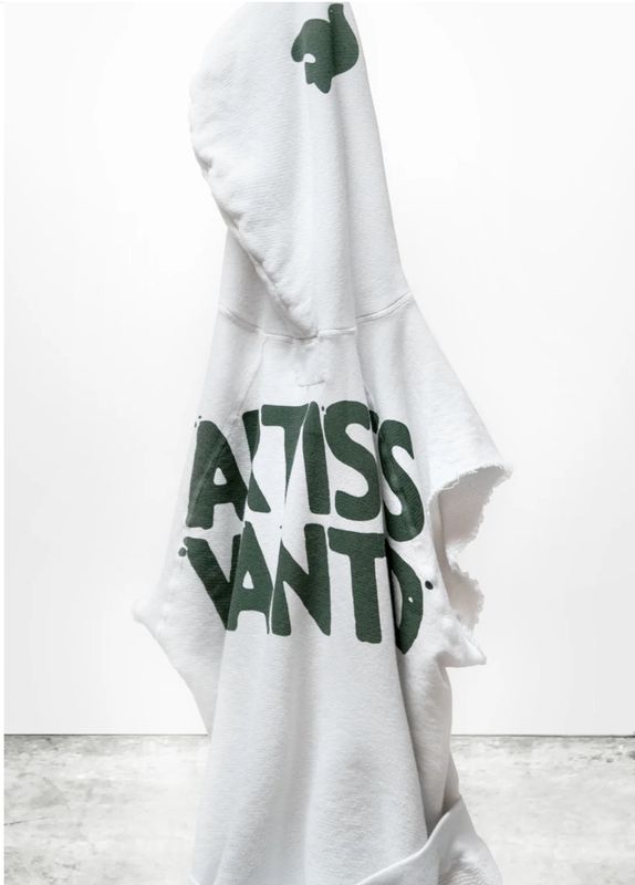 Free City, Artists Wanted Cut off Hoodie, Laundry White