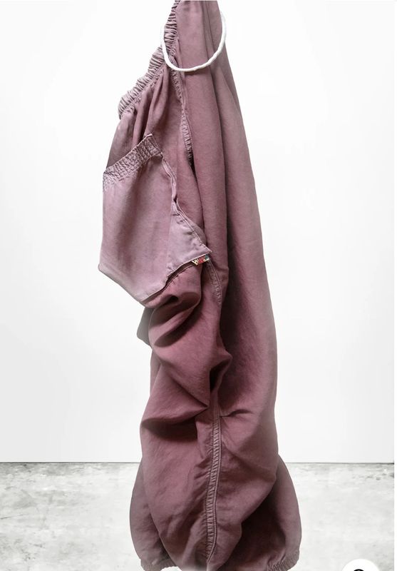 Free City, Satin Loose Baggy Drawcord, Blush Powder