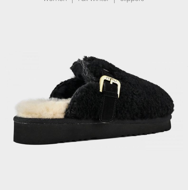 Mou, Curly Sheepskin Clog