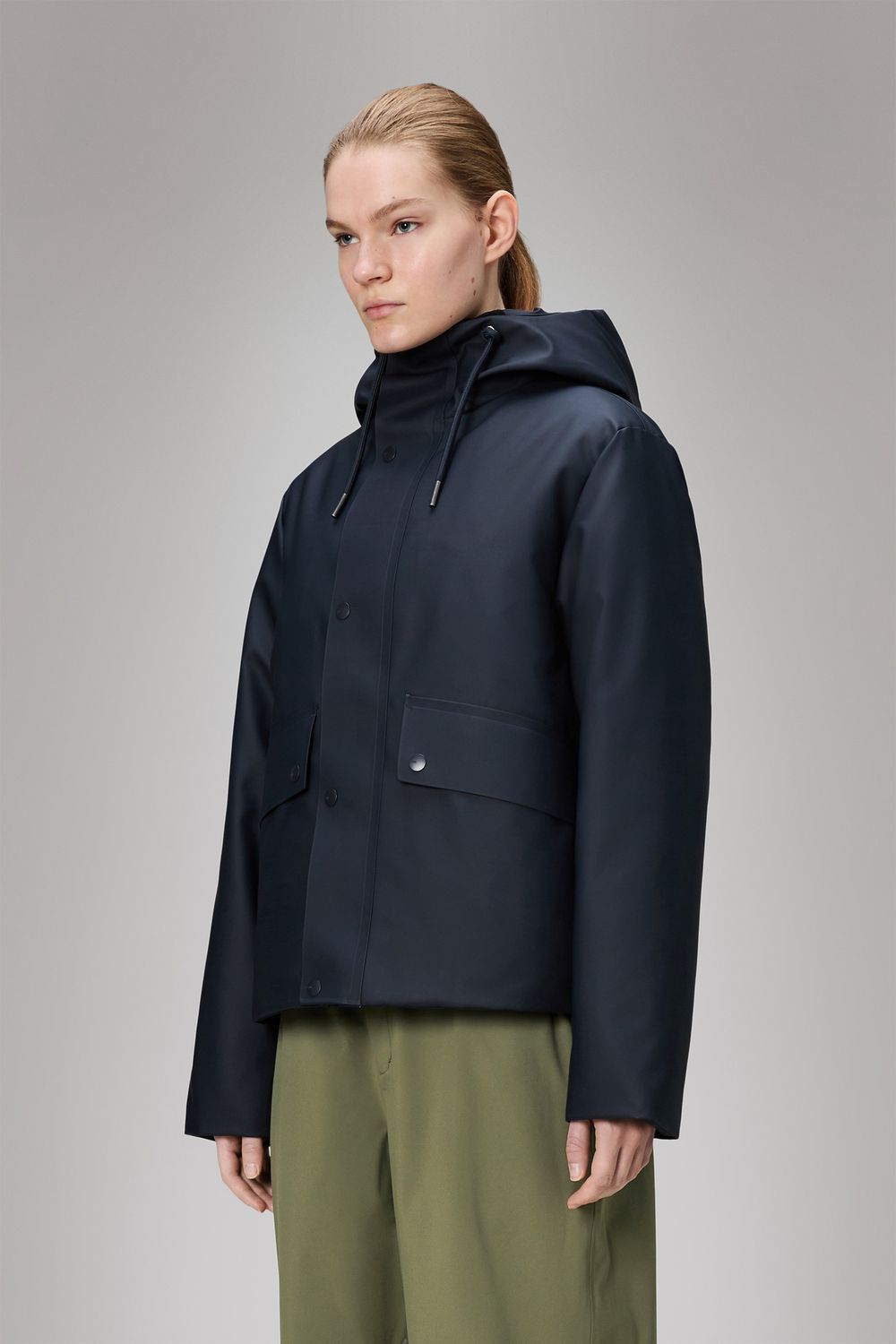 Rains, Nome Short Parka, Navy